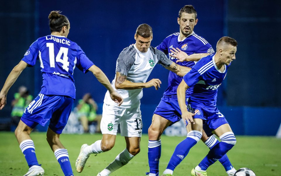 Шампионът на България Лудогорец доигра мача реванш срещу Динамо Загреб