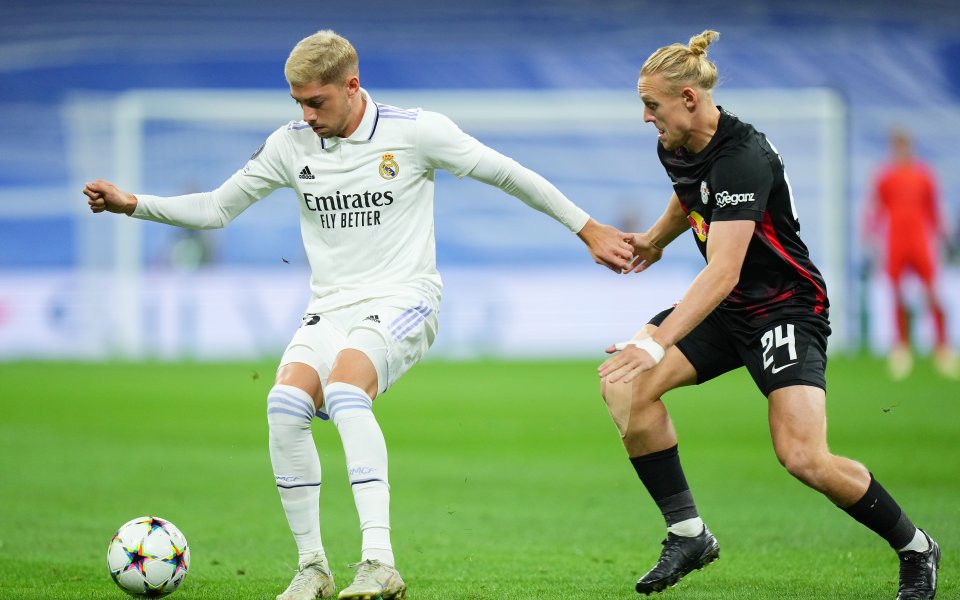 Реал Мадрид и Лайпциг играят при резултат 0:0 в мач от