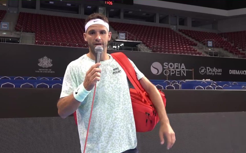 Най-добрият български тенисист Григор Димитров направи специално видео обръщение към