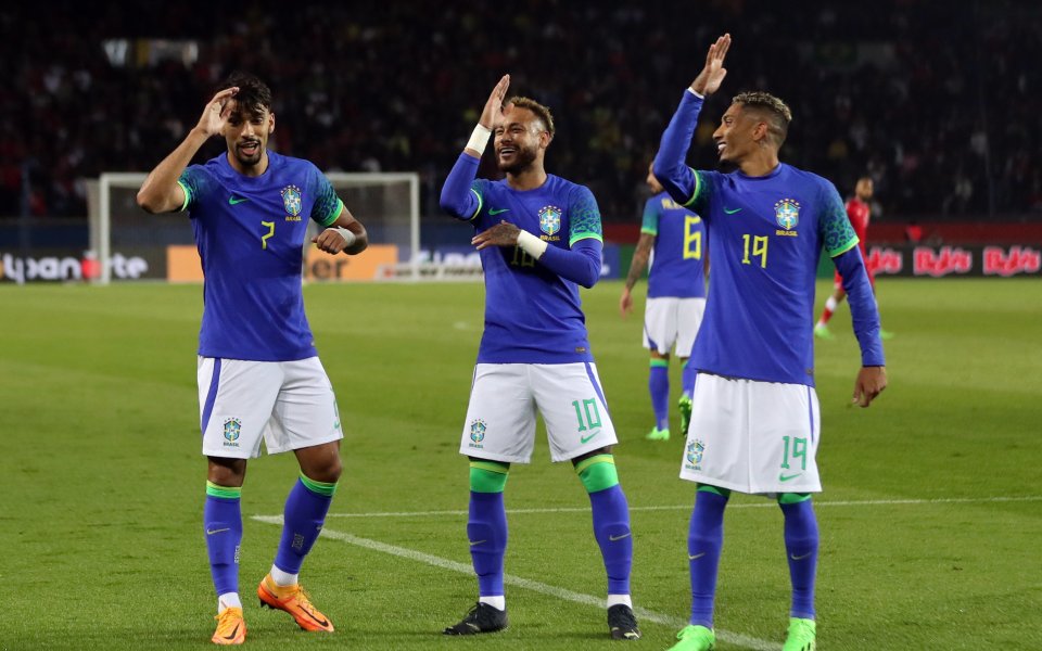 Националният отбор на Бразилия постигна категоричен успех, след като разби
