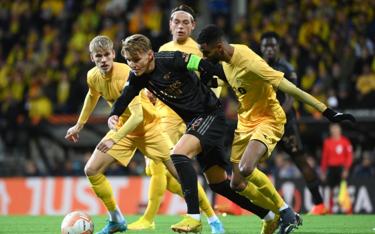 Сака донесе победата на Арсенал след скромно представяне в гостуването на Бодьо