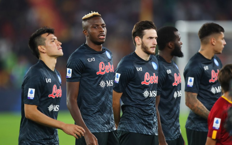 Отборът на Наполи победи Рома с 2:0 в дербито на