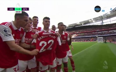 Отборът на Арсенал изпрати специален жест към Пабло Мари Играчите