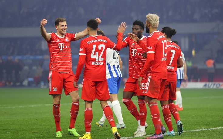 Байерн Мюнхен пречупи Херта в луд мач с пет гола