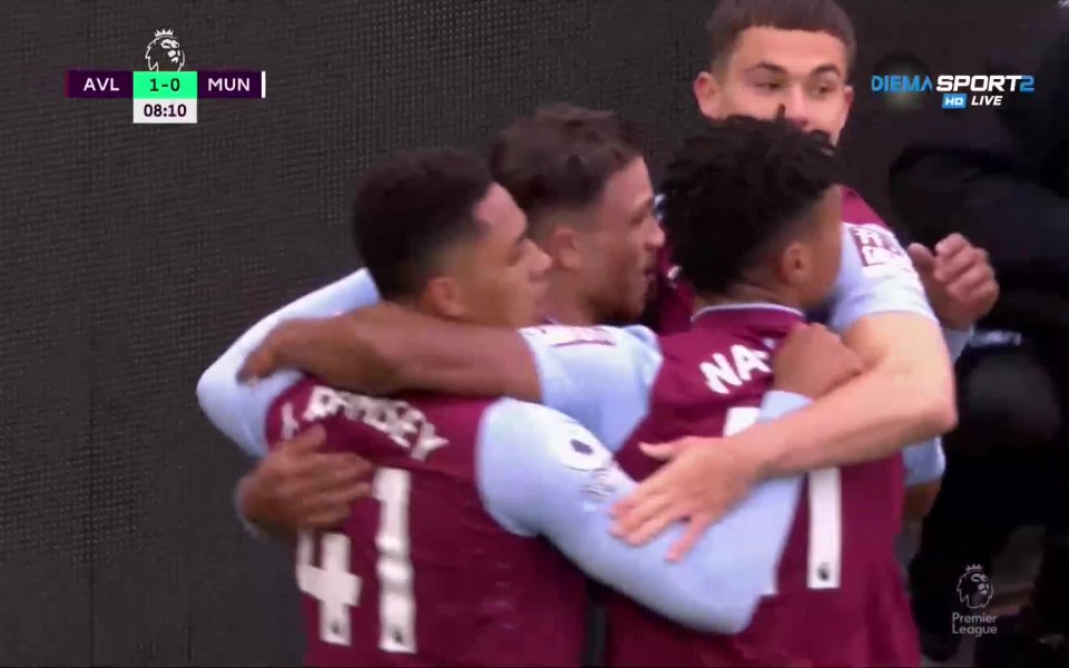 В 15-ия кръг на Висшата лига Астън Вила победи Манчестър