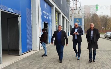 Наско Сираков и изпълнителният директор на Левски Ивайло Ивков