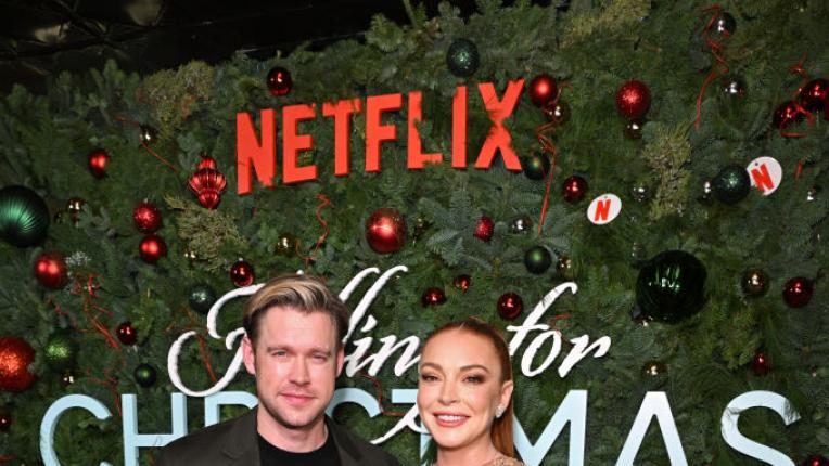  Линдзи Лоън на премиерата на кино лентата Falling for Christmas 