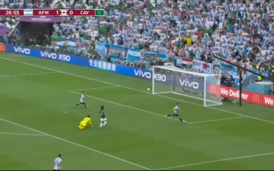 Втори отменен гол за Аржентина срещу Саудитска Арабия
