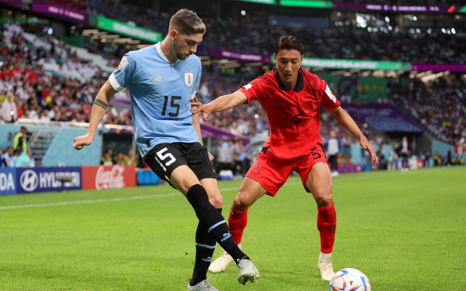 Гредите спряха Уругвай за победата срещу Южна Корея
