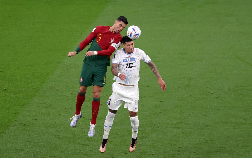 Отборите на Португалия и Уругвай играят при резултат 0:0 в
