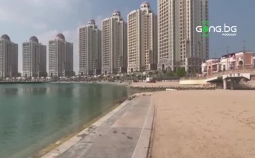 Плажовете на изкуствения остров Перла в Катар впечатляват със своето