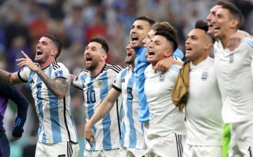 Съблекалнята на националния отбор на Аржентина се е разтресла сред победата