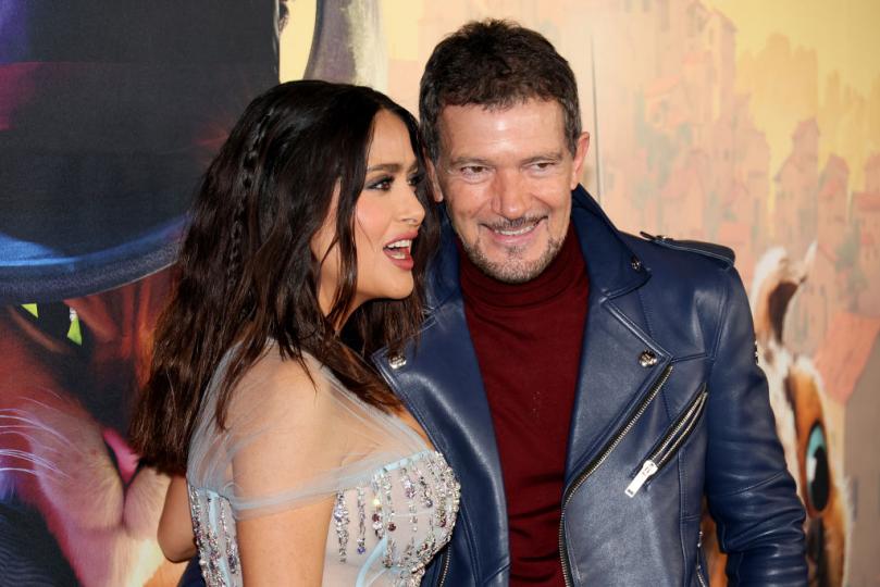 Салма Хайек и Антонио Бандерас на премиерата на филма 