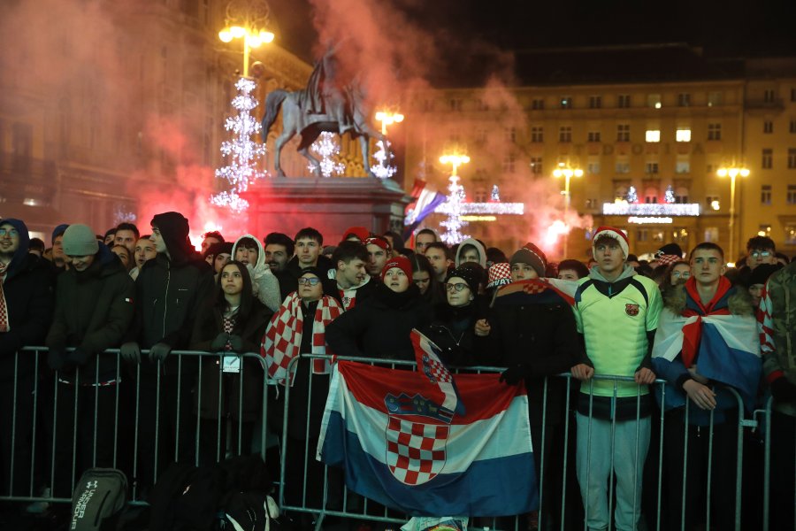 Загреб Хърватия фенове1
