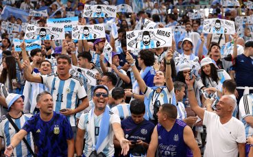 Хилядите аржентински фенове заляха Доха и по точно метрото преди финала