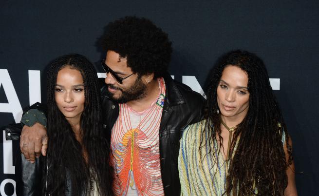  Зоуи Кравиц с родителите си 