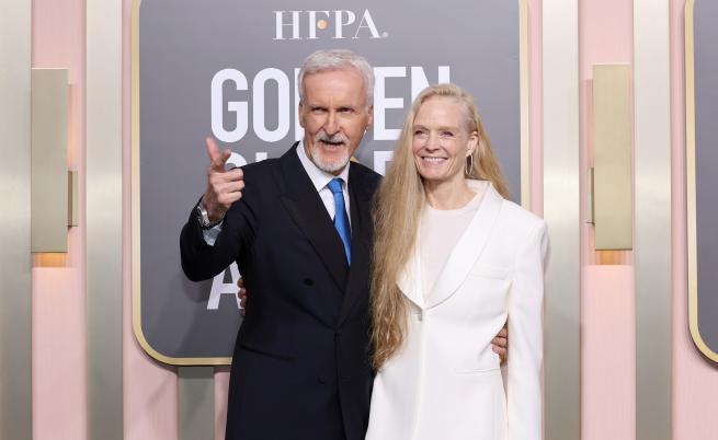  Джеймс Камеън със брачната половинка су Сузи Амис 