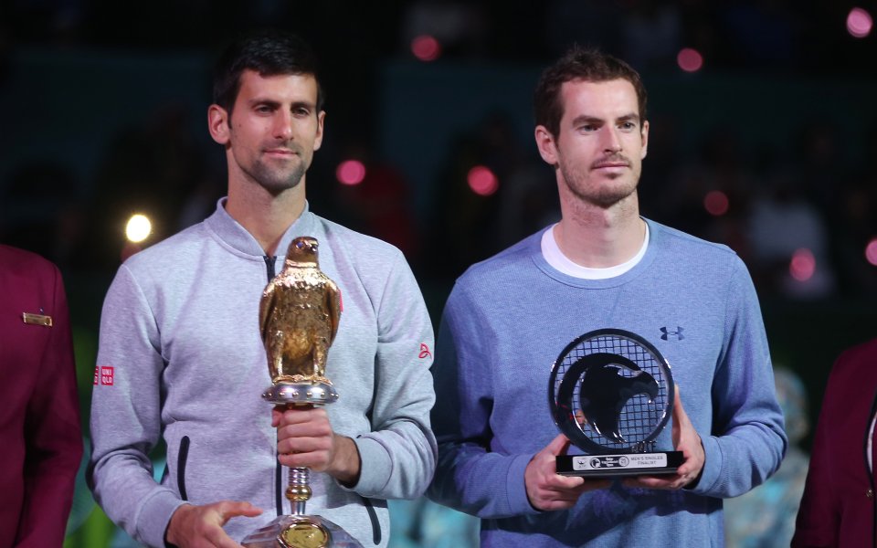 Новак Джокович се пошегува с колегата си Анди Мъри след