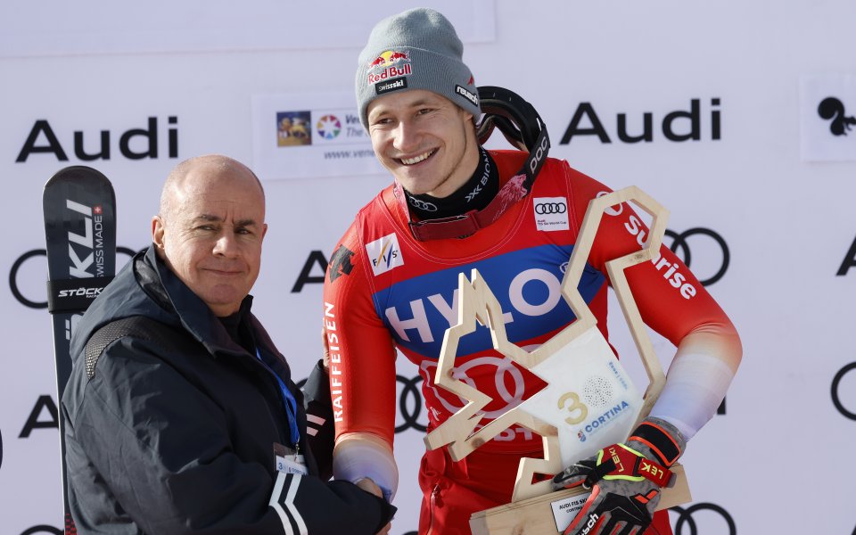 Швейцарецът Марко Одермат спечели супергигантския слалом в Кортина д'Ампецо от