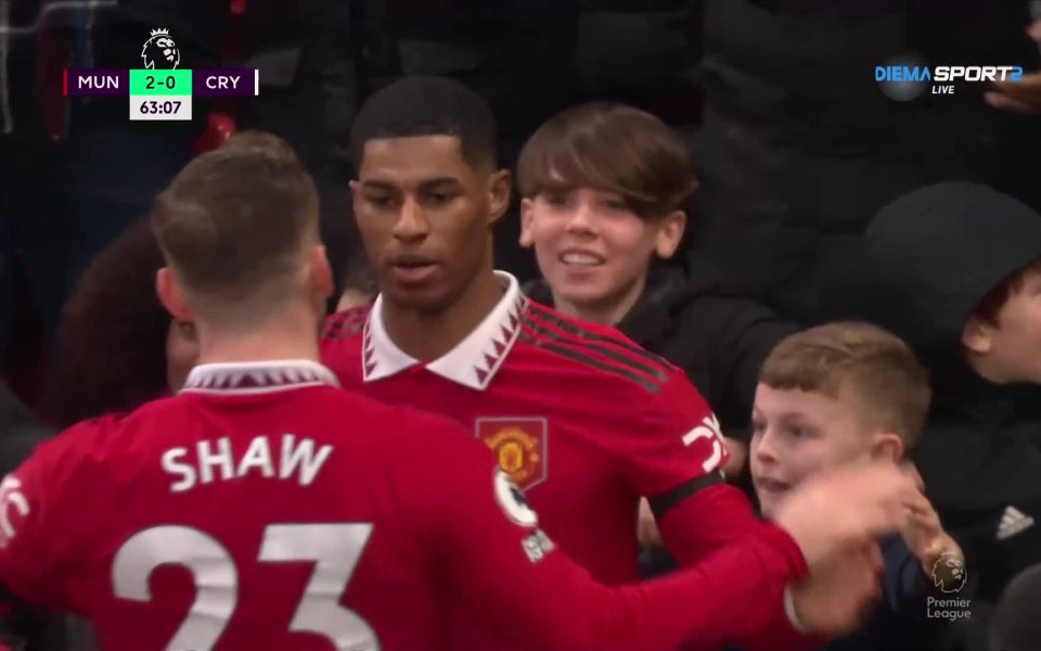 Маркъс Рашфорд вкара поредния си гол за Манчестър Юнайтед, а