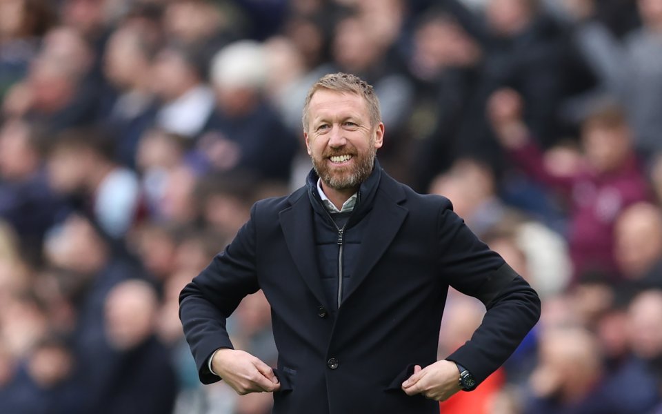 Мениджърът на Челси - Греъм Потър, говори пред медиите преди