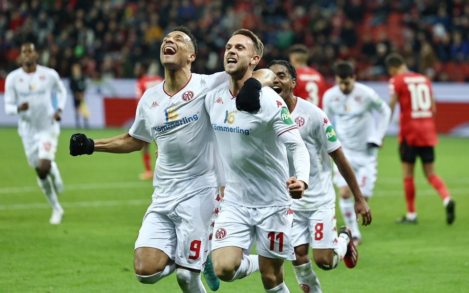 Майнц пречупи с 3:2 Байер Леверкузен като гост в мач