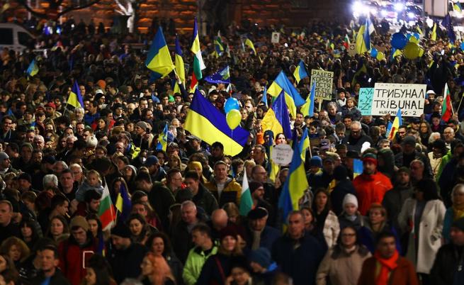 Украйна шествие подкрепа