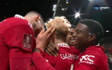 Алехандро Гарначо изведе червените дяволи напред в резултата в 90 ата