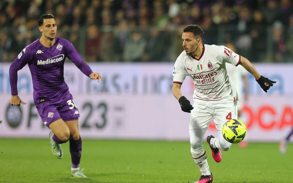 Полузащитникът на Милан - Исмаел Бенасер, се завърна срещу Фиорентина