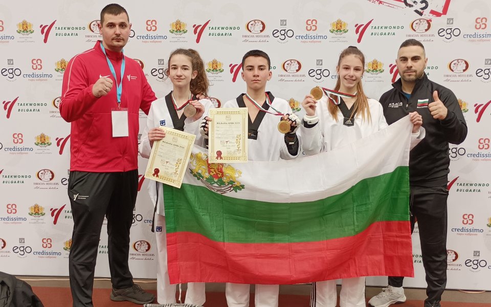 Шест медала за българските таекуондисти от втория ден на България оупън G2