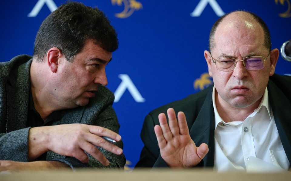 Пресконференция на Наско Сираков и Венцислав Димитров