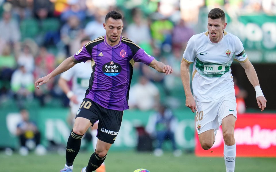 Отборът на Елче и Валядолид завършиха 1:1 в среща от