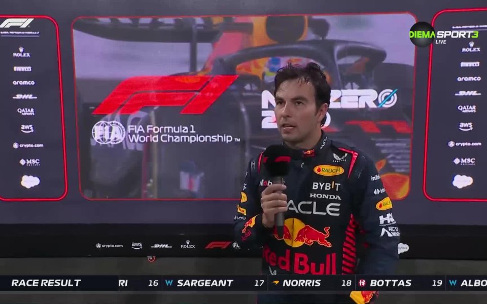 Серхио Перес триумфира в Гран При на Саудитска Арабия, а