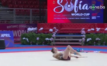Подиум тренировка преди Световната купа по художествена гимнастика в София
