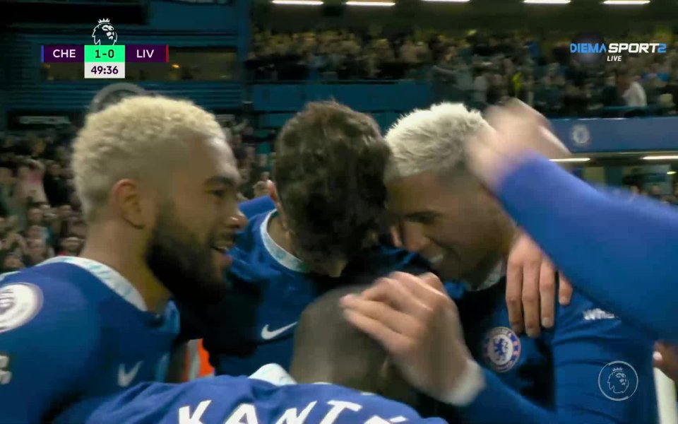 Ливърпул отново се пропука в отбрана в 50-а минута, а