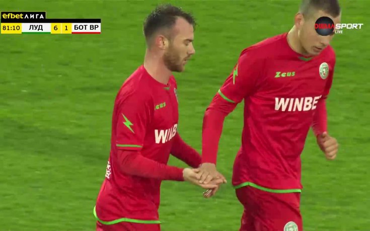 Чавдар Ивайлов отбеляза почетно попадение за гостите от дузпа