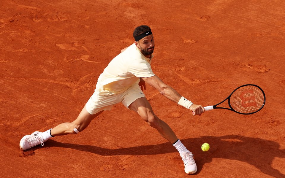 Григор Димитров и Иржи Лехечка играят при резултат 5:3 във втория