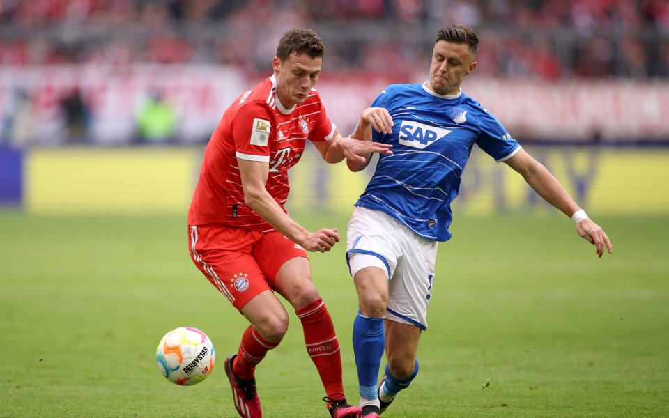 Германският шампион Байерн Мюнхен играе при срещу Хофенхайм в двубой от