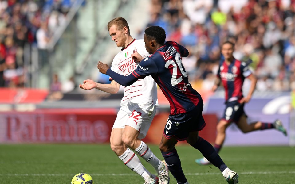 Болоня и Милан завършиха наравно 1:1 в мач от 30-ия