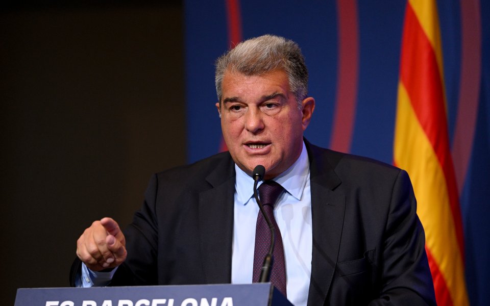 Президентът на Барселона Жоан Лапорта заяви, че е доволен от