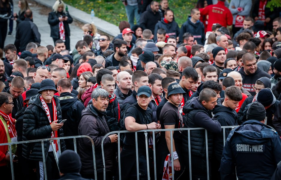 Феновете на ЦСКА организираха шействие преди дербито с Левски1