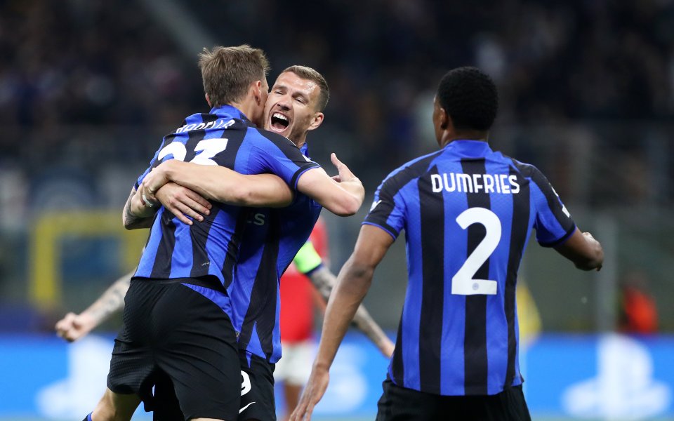 Интер и Бенфика играят при резултат 1:0 на Джузепе Меаца в мач