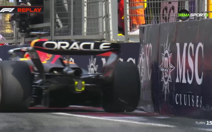 На косъм: Верстапен се размина със сериозен инцидент