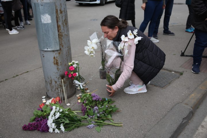 <p>Протест в памет на жертвите на катастрофата на столичния бул. &quot;Сливница&quot;</p>