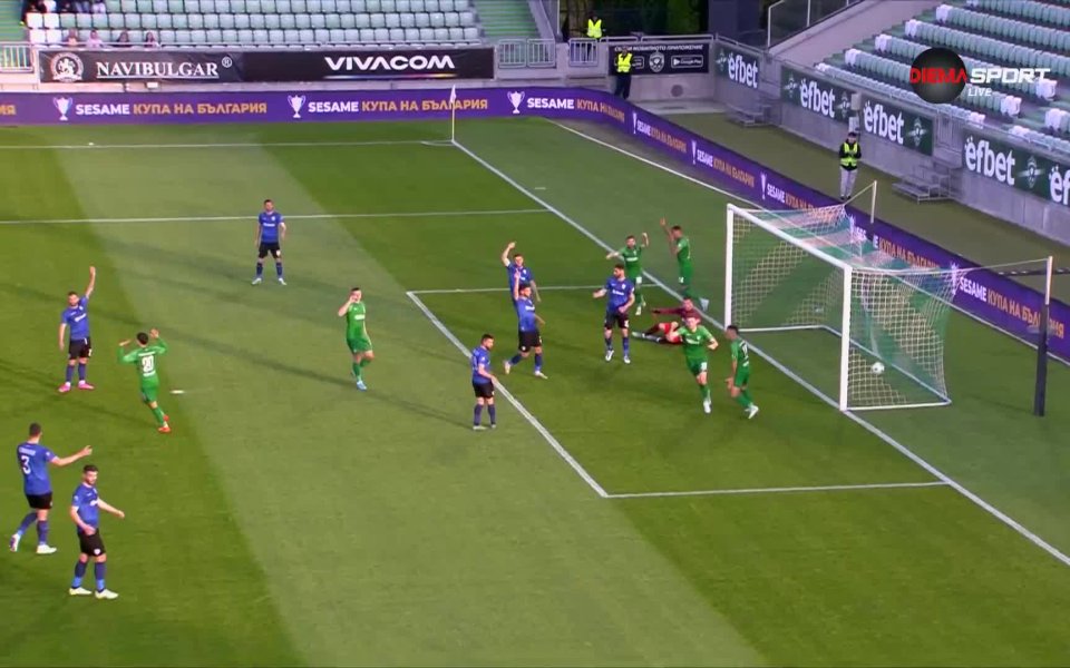 В 42-ата минута на Лудогорец и Черно море Десподов пласира