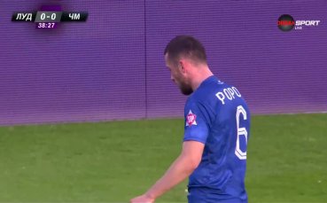 Представянето на Виктор Попов срещу Лудогорец