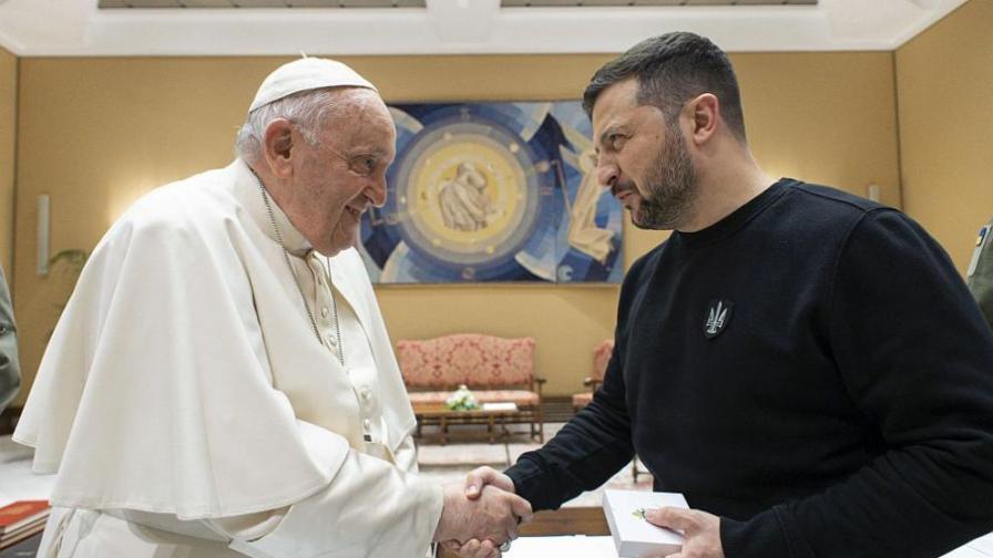 Зеленски се срещна с италиански лидери и с папата в Рим (СНИМКИ)