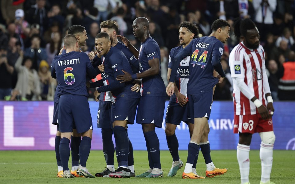 Пари Сен Жермен прегази Аячо с 5:0 в мач от 35-ия кръг на