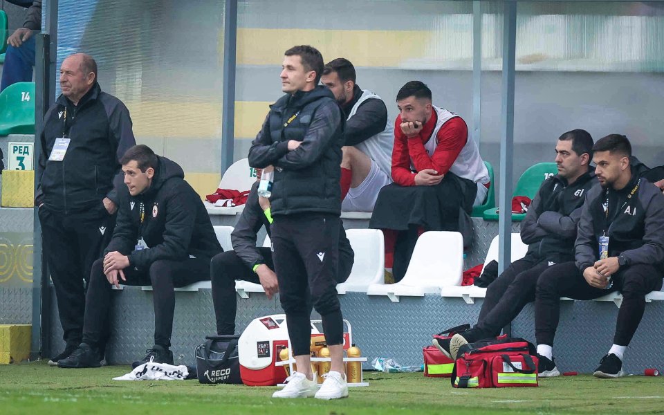 Жълт картон по време на мача на ЦСКА срещу Черно