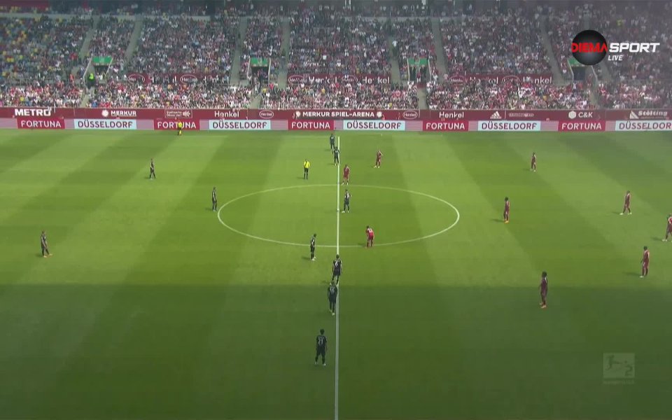 Фортуна Дюселдорф и Хановер завършиха 3:3 в мач от 33-я